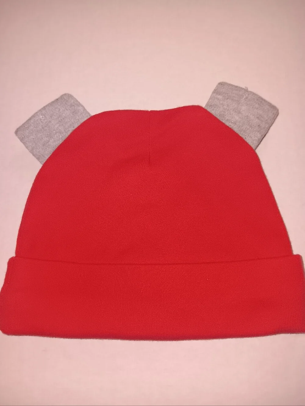 TORONTO RAPTORS NEW BORN GREY FOLDED EARS BEANIE HAT